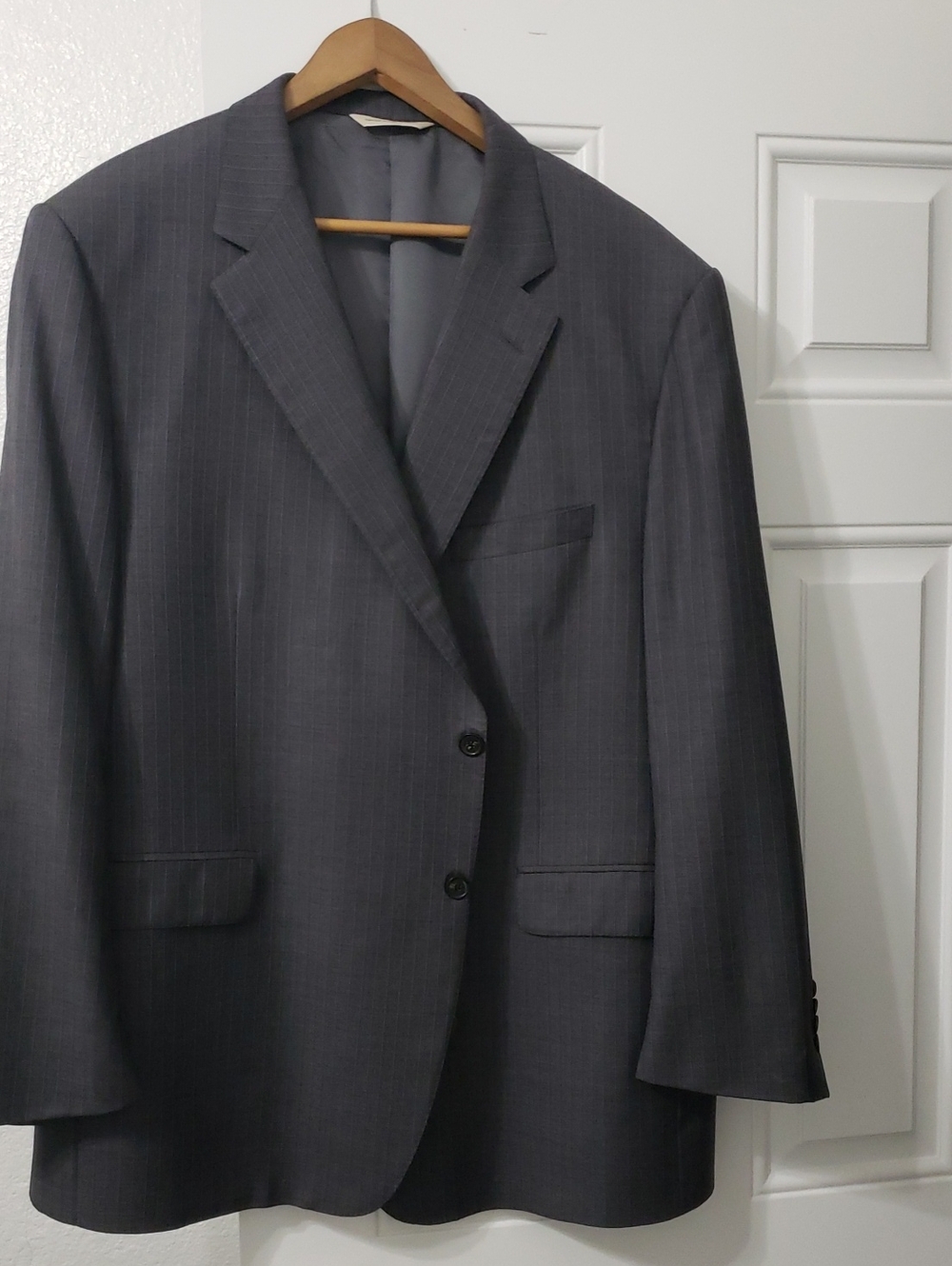 Samuelsohn Loro Piana Wool Pinstripe Suit Jacket 43R